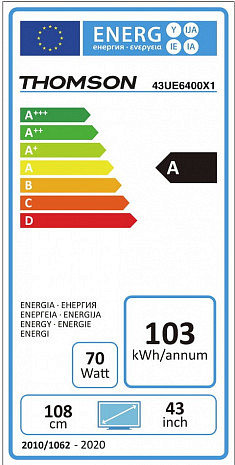 LED Televizors  43UE6400W