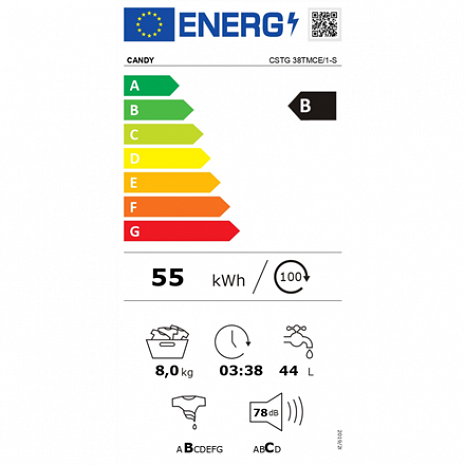 Veļas mašīna  CSTG 38TMCE/1-S