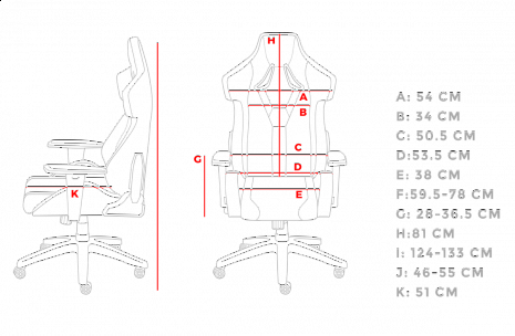 Geimeru krēsls Nitro 650 NFG-1849