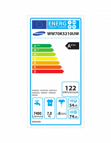 Veļas mašīna  WW70K5210UW/LE