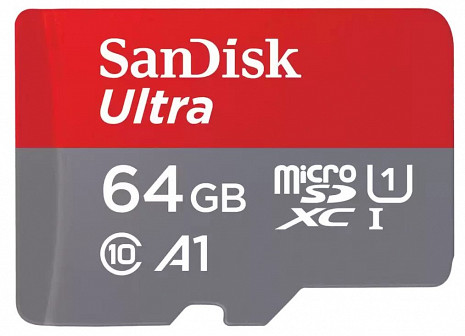 Atmiņas karte MEMORY MICRO SDXC 64GB UHS-I/W/A SDSQUAB-064G-GN6MA SANDISK SDSQUAB-064G-GN6MA