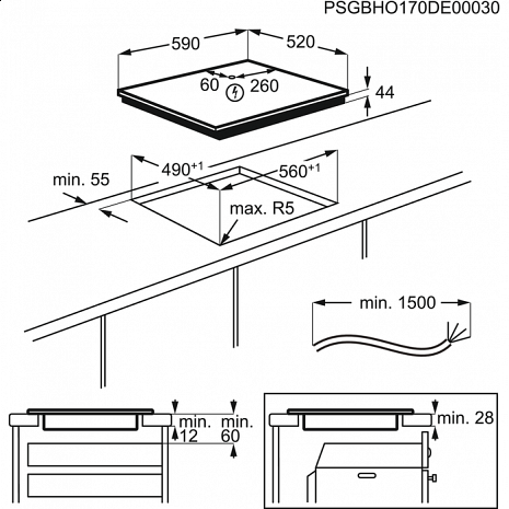 Plīts virsma  LIR60430