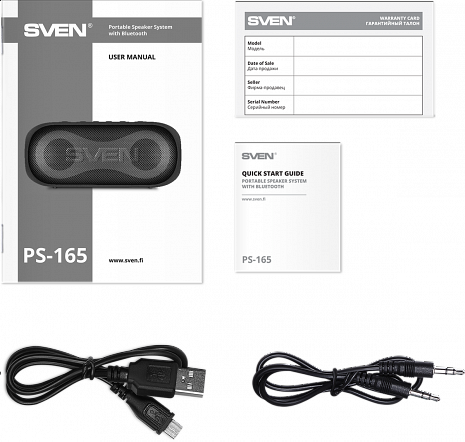 Portatīvais skaļrunis  PS-165 Black