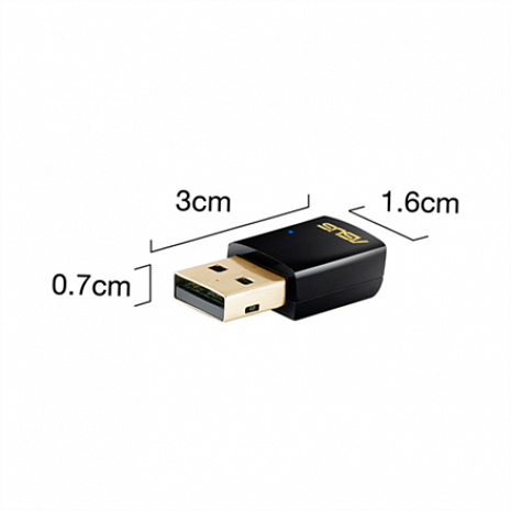 Divu joslu USB Wi-Fi adapteris  90IG00I0-BM0G00