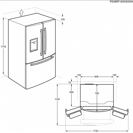 Ledusskapis  RMB86321NX