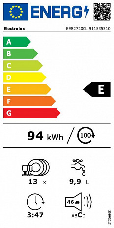 Посудомоечная машина  EES27200L