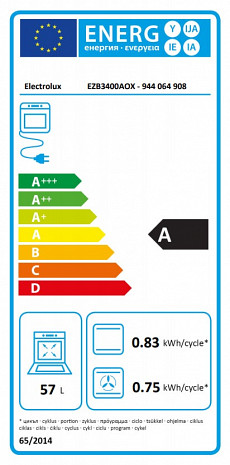 Cepeškrāsns  EZB3400AOX