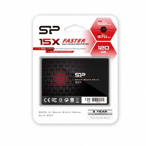 SSD disks S57 120 GB, SSD form factor 2.5" SP120GBSS3S57A25