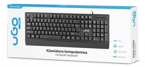 Klaviatūra UGO ASKJA K200 UKL-1827