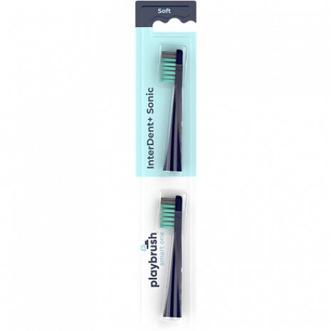 Zobu birstes uzgaļi  Playbrush Smart One Brush Heads Navy