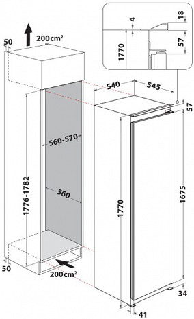 Ledusskapis  WHSD18A013D1