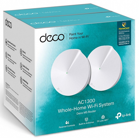 Mājas Wi-Fi tīkla sistēma (Mesh)  DECOM5(2-PACK)