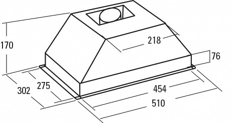 Вытяжка G-45 WH 02039005