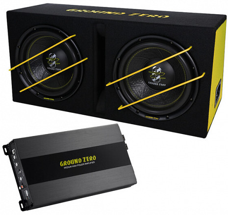 Auto komplekts (auto sabvūferis + auto pastiprinātājs)  BASSKIT GZ 777
