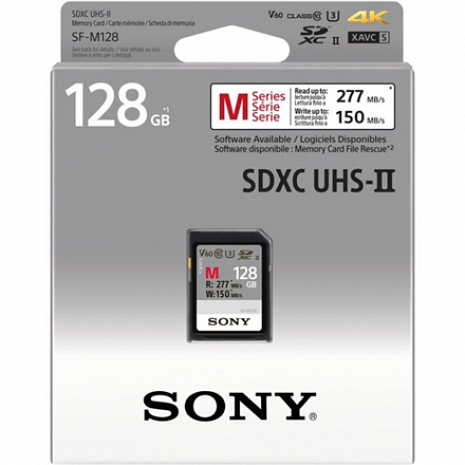 Карта памяти Sony Tough Memory Card UHS-II 128 GB, SDXC, Flash memory class 10 SFM128T.SYM