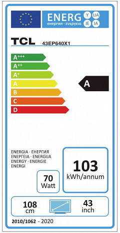 LED Televizors  43EP640