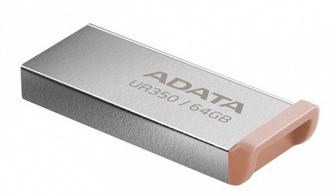 USB zibatmiņa MEMORY DRIVE FLASH USB3.2 64GB/BROWN UR350-64G-RSR/BG ADATA UR350-64G-RSR/BG