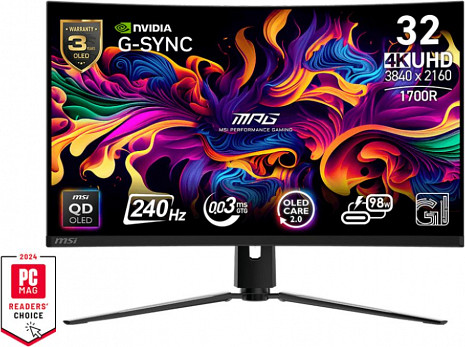 QD-OLED monitors  MPG 321CURX QD-OLED