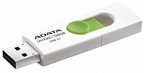 USB zibatmiņa MEMORY DRIVE FLASH USB3 128GB/WHITE AUV320-128G-RWHGN ADATA AUV320-128G-RWHGN