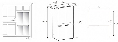Холодильник  WQ9 U3L EF