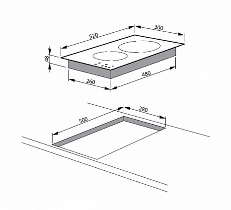 Plīts virsma  BHII38503