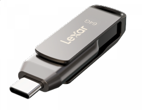 USB zibatmiņa MEMORY DRIVE FLASH USB3.1 64GB/D400 LJDD400064G-BNQNG LEXAR LJDD400064G-BNQNG