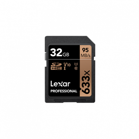 Atmiņas karte Lexar Professional 633x SDHC UHS-I SDHC, 32 GB, Class 10, U1, V10, 95 MB/s LSD32GCB633