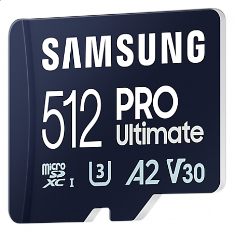 Atmiņas karte Samsung MicroSD Card with Card Reader PRO Ultimate 512 GB, microSDXC Memory Card, Flash memory class U3, V30, A2 MB-MY512SB/WW