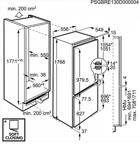 Ledusskapis  SCE81811LC