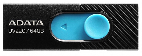 USB zibatmiņa MEMORY DRIVE FLASH USB2 64GB/BLUE AUV220-64G-RBKBL ADATA AUV220-64G-RBKBL