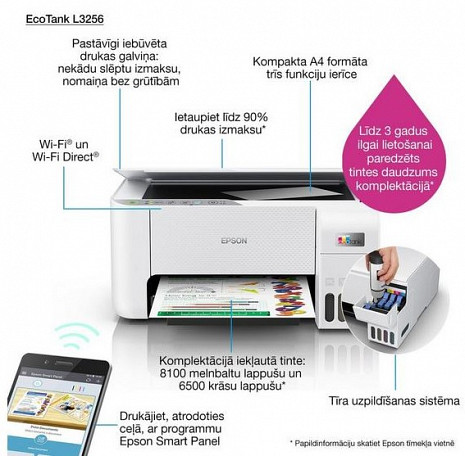 Multifunkcionālais printeris EcoTank L3256 C11CJ67407