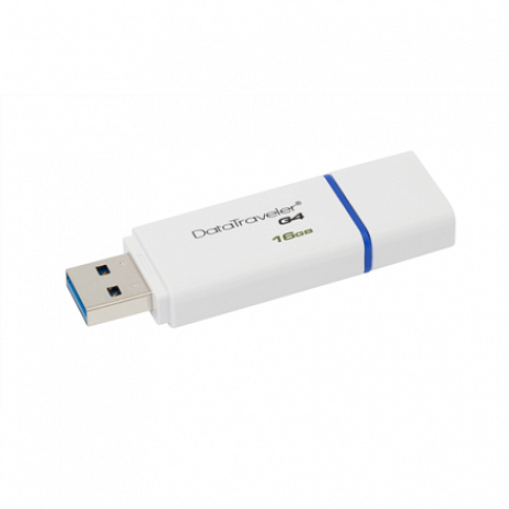 USB zibatmiņa DataTraveler I G4 16 GB, USB 3.0, White/Blue DTIG4/16GB