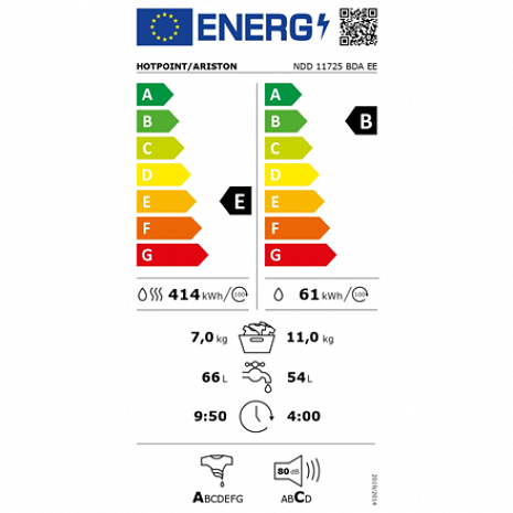 Veļas mašīna  NDD 11725 BDA EE