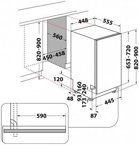 Посудомоечная машина  WH6IC11BS7LA0