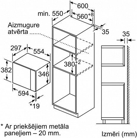 Mikroviļņu krāsns  BFL523MS0