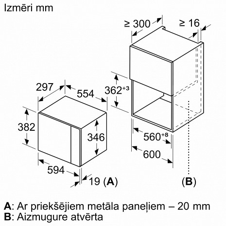 Mikroviļņu krāsns  BFL520MS0