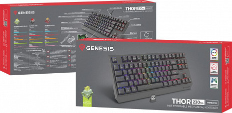 Bezvadu klaviatūra THOR 230 NKG-2108