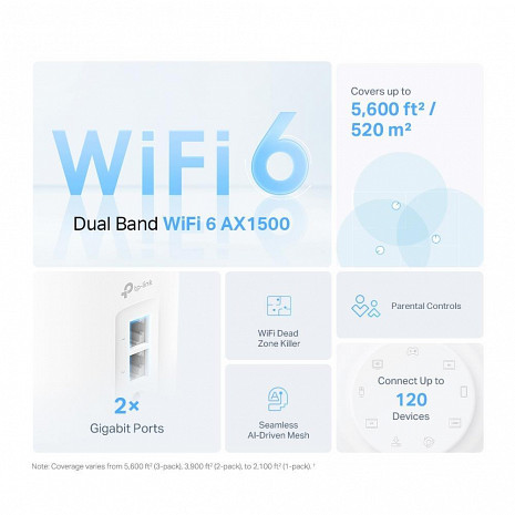 Mājas Wi-Fi tīkla sistēma (Mesh) DECO X10 (2-PACK) Deco X10(2-pack)
