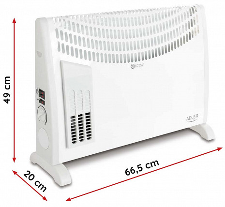 Konvekcijas gaisa sildītājs ar ventilatoru  AD7705