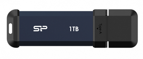 SSD disks SILICON POWER Portable SSD MS60 Discover Future-Forward SSD, 1TB, Blue SP001TBUF3S60VPB