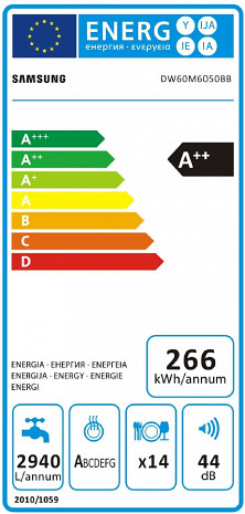 Trauku mazgājamā mašīna  DW60M6050BB