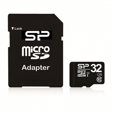 Atmiņas karte Silicon Power 32 GB, MicroSDHC, Flash memory class 10, SD adapter SP032GBSTH010V10SP