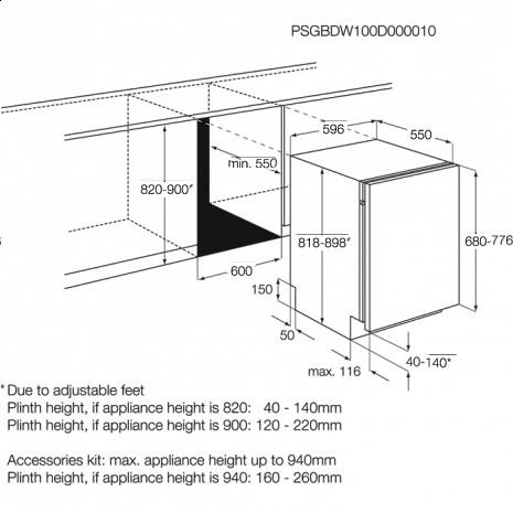 Посудомоечная машина  F88612VI0P