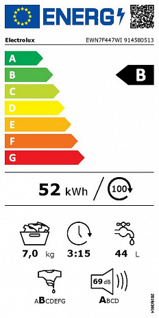 Veļas mašīna  EWN7F447WI