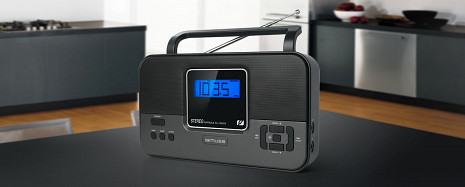 Stereo radio uztvērējs ar modinātāju M-087 R M-087R