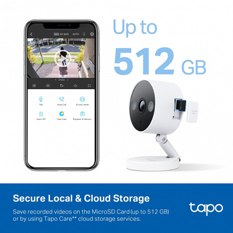 Ārtelpu un iekštelpu IP kamera TAPO C120 TAPOC120