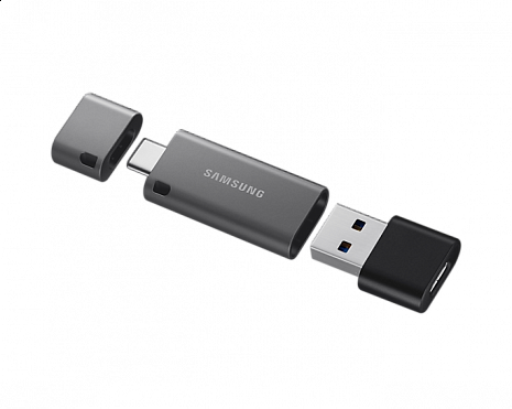 USB zibatmiņa Samsung DUO Plus MUF-64DB/APC 64 GB, USB 3.1, Grey/Black MUF-64DB/APC