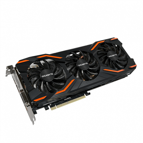 Grafiskā karte GeForce GTX 1080 WINDFORCE OC 8GB NVIDIA GV-N1080WF3OC-8GD 1.0
