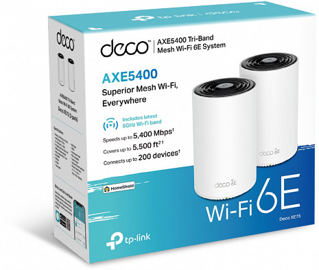Mājas Wi-Fi tīkla sistēma (Mesh)  DECO XE75(2-PACK)
