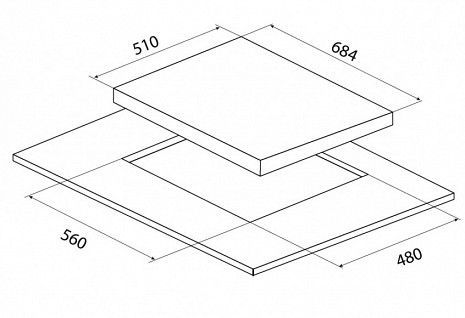 Plīts virsma  MPM-70-GMH-21